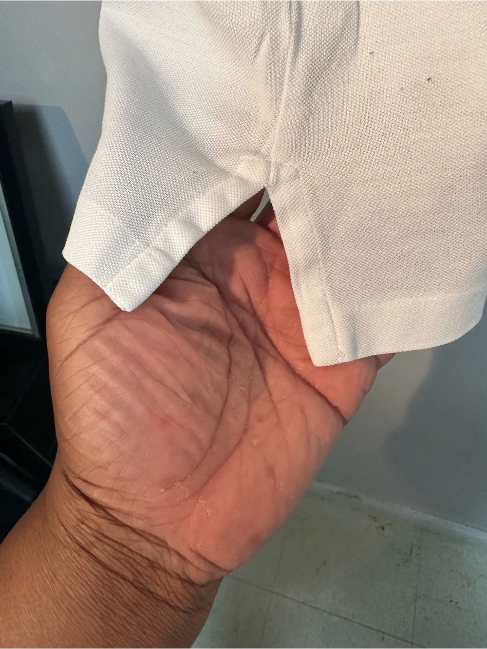 Ralph Lauren White Polo with Navy Anchor Motif